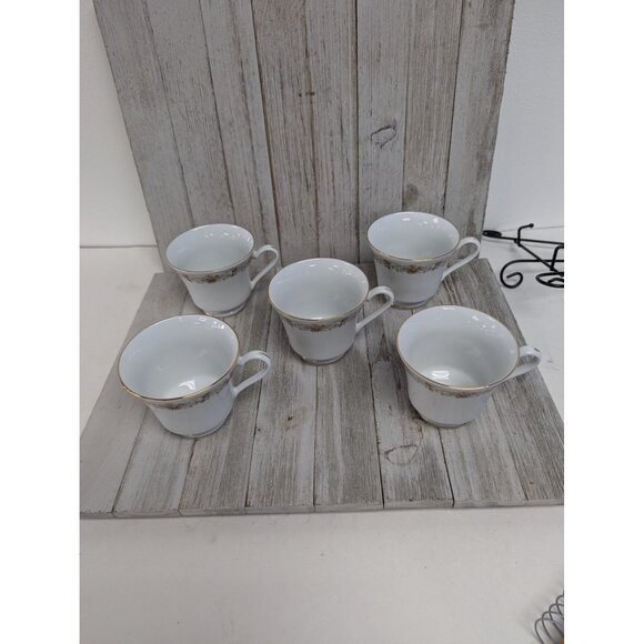 International Brighton Collection Claridge 8302 Porcelain Set of 5 Teacups - Picture 1 of 7